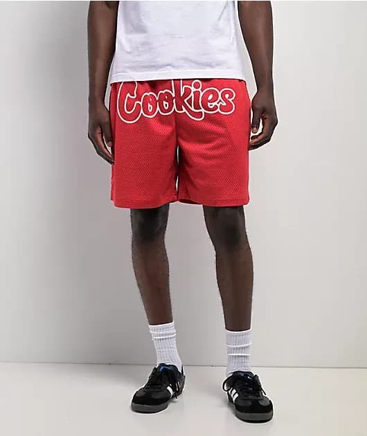 OG Mint Outline Red Mesh Shorts — image 1 of 1