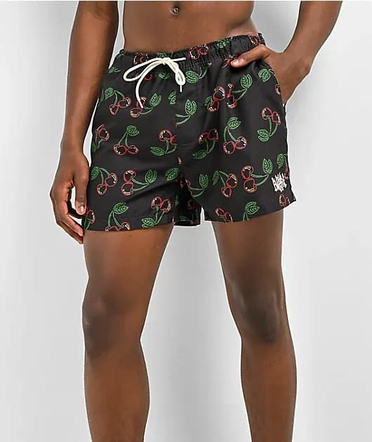 Ollie Black Cherry Board Shorts — image 1 of 1