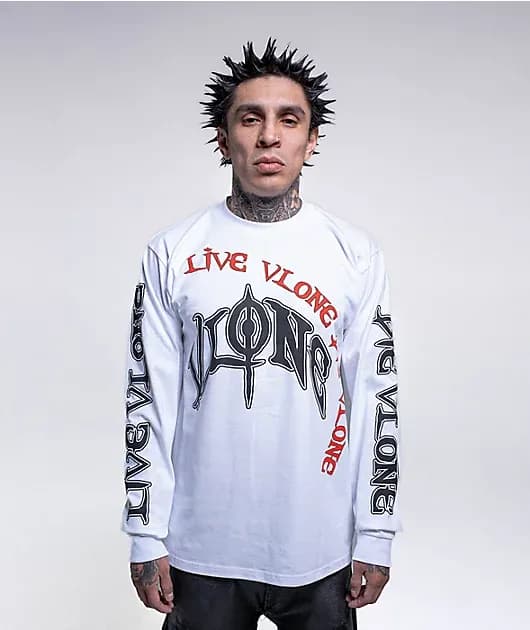 Omen White Long Sleeve T-Shirt — image 1 of 1