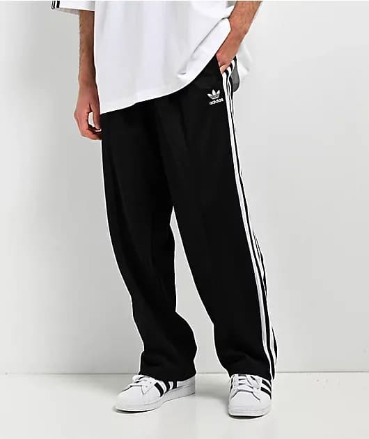 Originals Adicolor Baggy Fit Firebird Black Track Pants — image 1 of 1