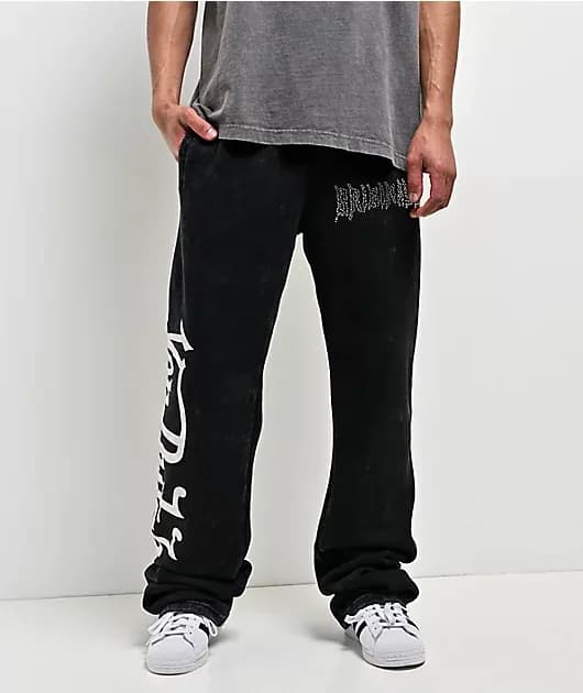 Originals Black Wash Flare Sweatpants — image 1 of 1
