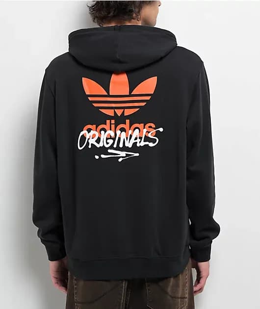 Originals Trefoil Street Black Hoodie — image 1 of 1