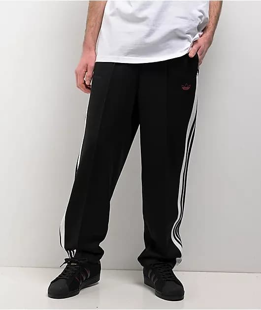 Originals Tyshawn Black Crystal White Track Pants — image 1 of 1