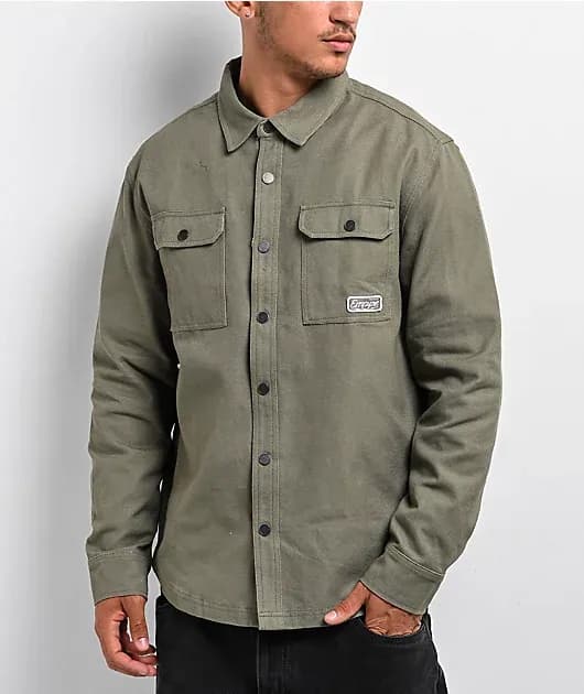 Overshirt Deep Lichen Long Sleeve Work Shirt — image 1 of 1