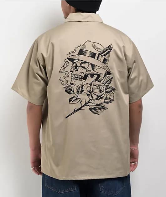Pachuco Tan Quarter Zip Work Shirt — image 1 of 1
