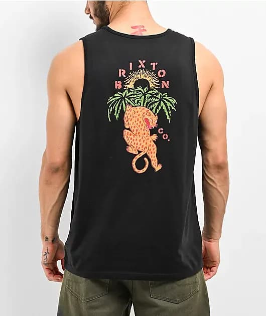 Palm Jaguar Black Tank Top — image 1 of 1