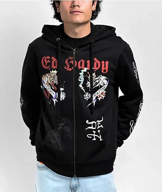 Panther Black Zip Hoodie — image 1 of 1