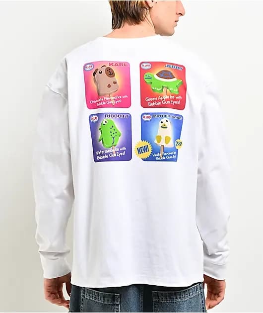Popsicles White Long Sleeve T-Shirt — image 1 of 1