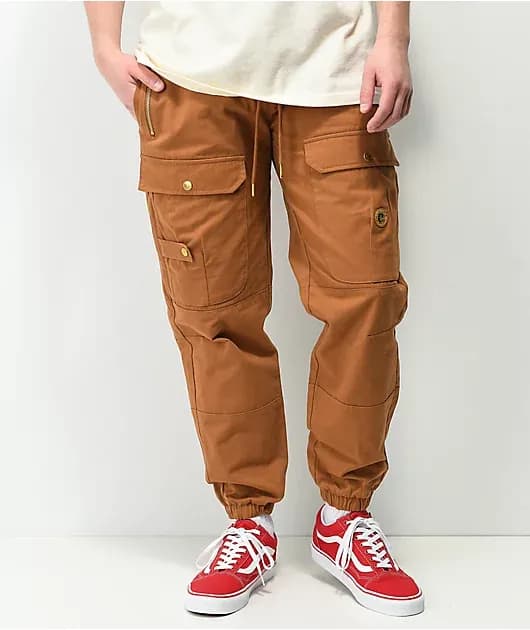 Prohibition Camel Cargo Jogger Pants — image 1 of 1