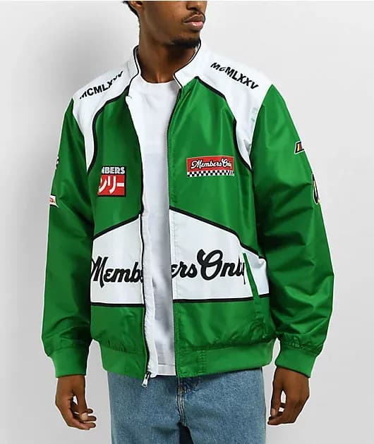 Hero Print Racing Green Jacket — image 1 of 1