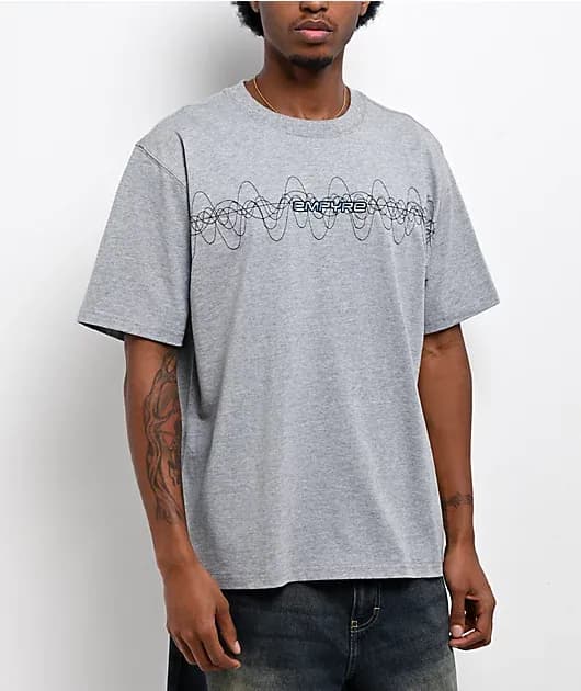 Radio Wave Grey T-Shirt — image 1 of 1