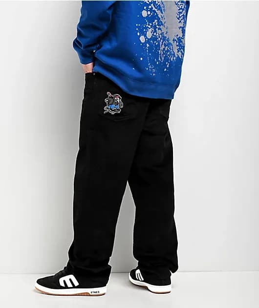 Rat Loose Fit Black Corduroy Skate Pants — image 1 of 1