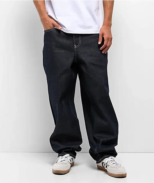 Raw Indigo Loose Fit Skate Jeans — image 1 of 1