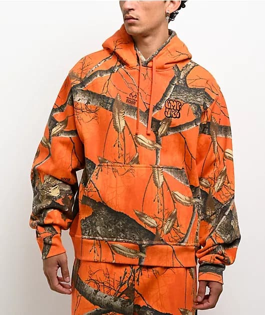 Realtree EDGE Colors Orange Camo Boxy Hoodie — image 1 of 1