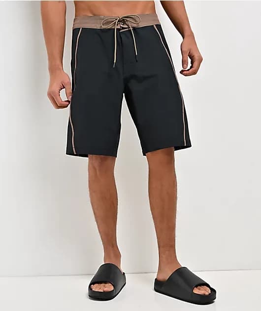 Retract Black Brown Board Shorts — image 1 of 1