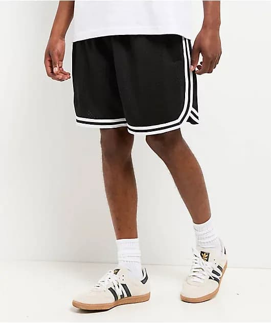 Retro Black Basketball Shorts — image 1 of 1
