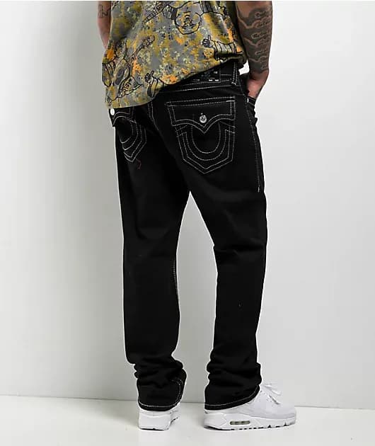 Ricky Big T Body Rinse Black Relaxed Straight Jeans — image 1 of 1