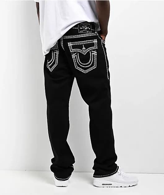 Ricky Super QT Body Rinse Black Straight Leg Jeans — image 1 of 1