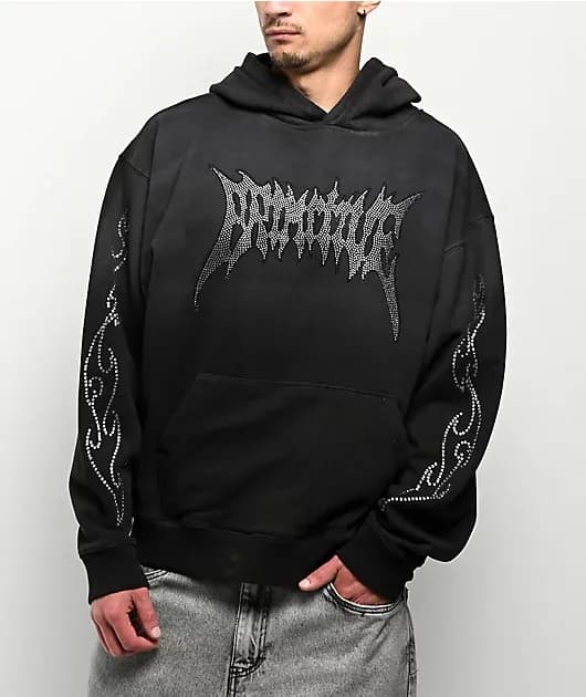 Risk Heavyweight Black Hoodie — image 1 of 1