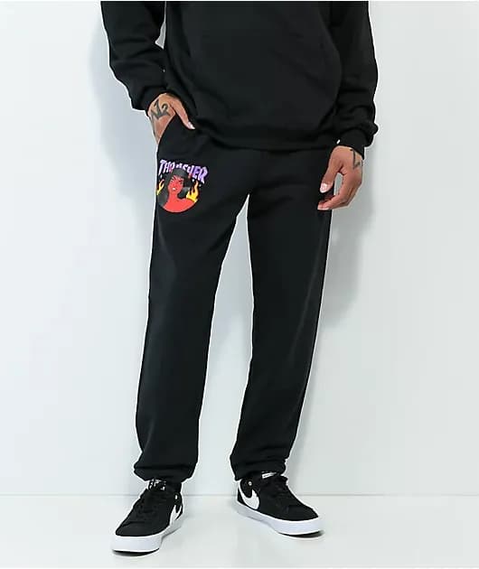 Roja Black Sweatpants — image 1 of 1