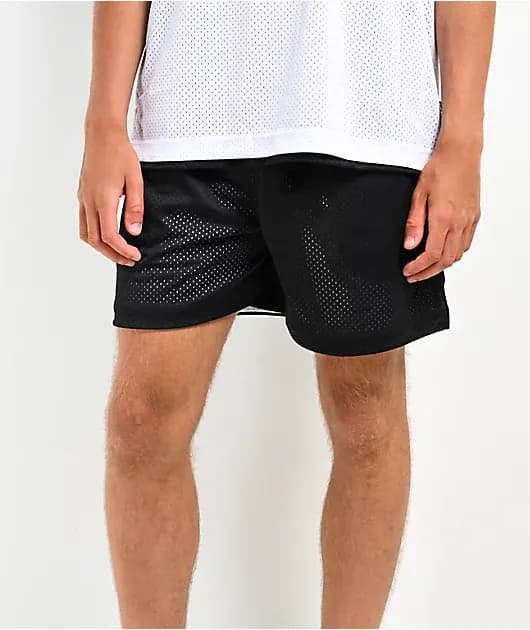 SB Reversible Black White Basketball Shorts — image 1 of 1