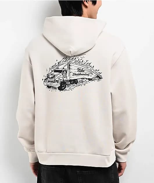 SB Truckin Light Orewood Brown Hoodie — image 1 of 1