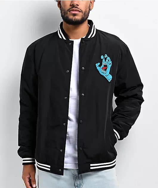 Screaming Hand Black Stadium Jacket — image 1 of 1