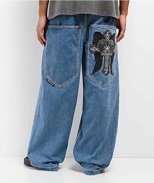 Seeker Medium Wash Ultra Wide Jeans — image 1 of 1
