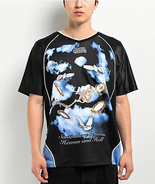Self Reflection Black Blue Soccer Jersey — image 1 of 1