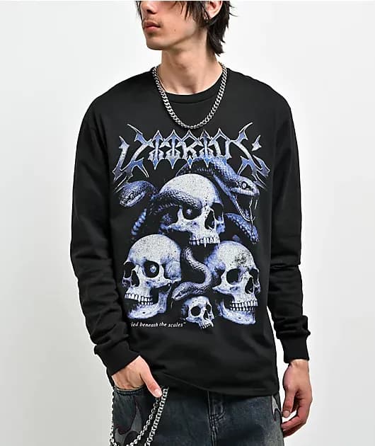 Serpents Reign Black Long Sleeve T-Shirt — image 1 of 1