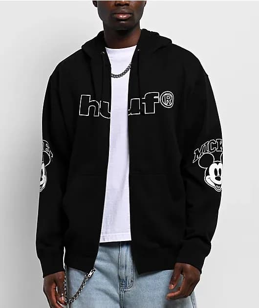 Signature Graphic Worldwide Tour Black Zip Hoodie — image 1 of 1