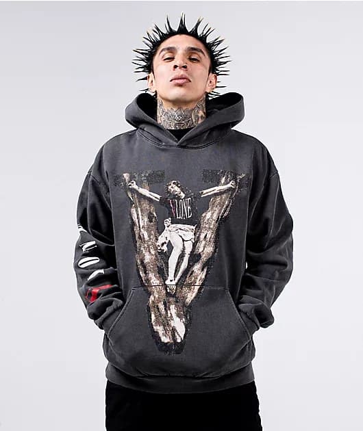 Sinned Charcoal Hoodie — image 1 of 1