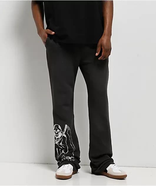 Skeletons Sunfade Grey Sweatpants — image 1 of 1