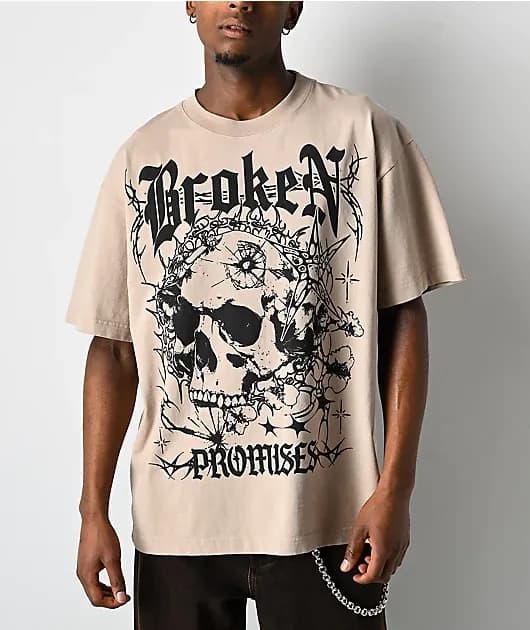 Skullbreaker Tan T-Shirt — image 1 of 1