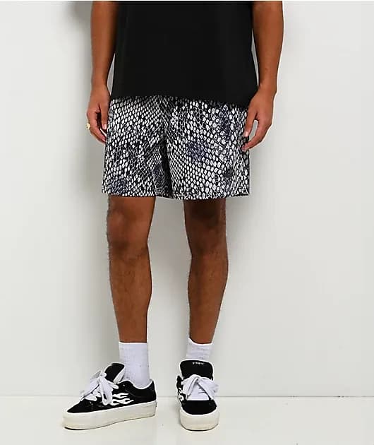 Snake Blue Mesh Shorts — image 1 of 1