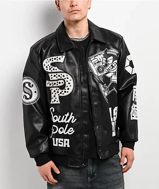 SP-91 Black Bomber Jacket — image 1 of 1