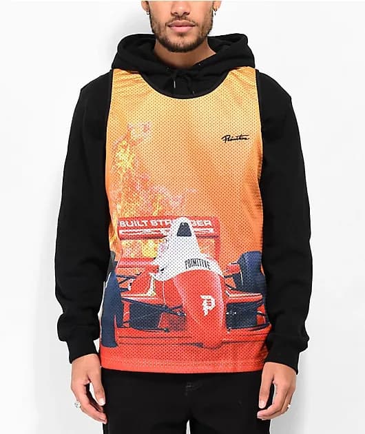 Speed Orange Mesh Tank Top — image 1 of 1