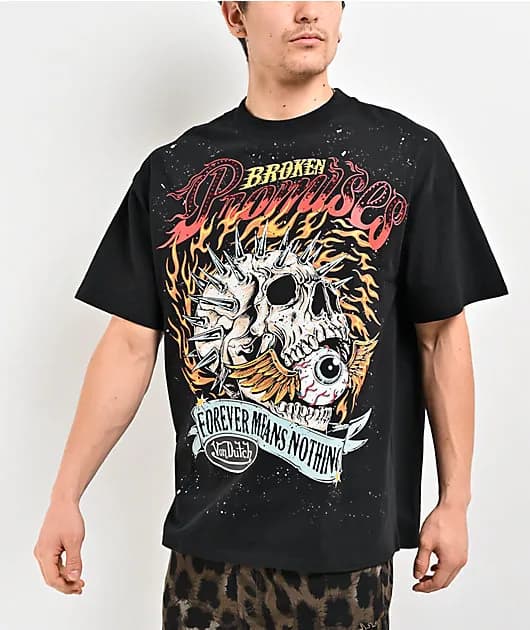 Spiked Metal Black T-Shirt — image 1 of 1