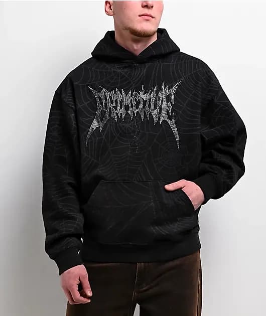 Spin Heavyweight Black Hoodie — image 1 of 1