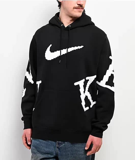 Sportswear Club Black Hoodie — image 1 of 1