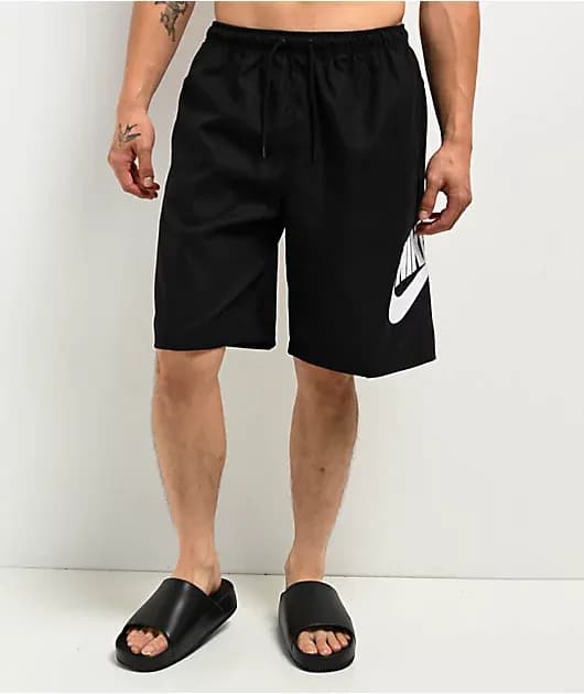 Sportswear Club Woven Black Board Shorts — image 1 of 1