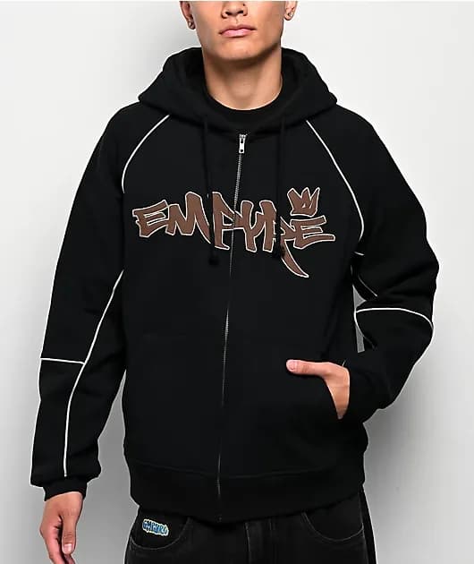 Squad Up Black Zip Hoodie — image 1 of 1