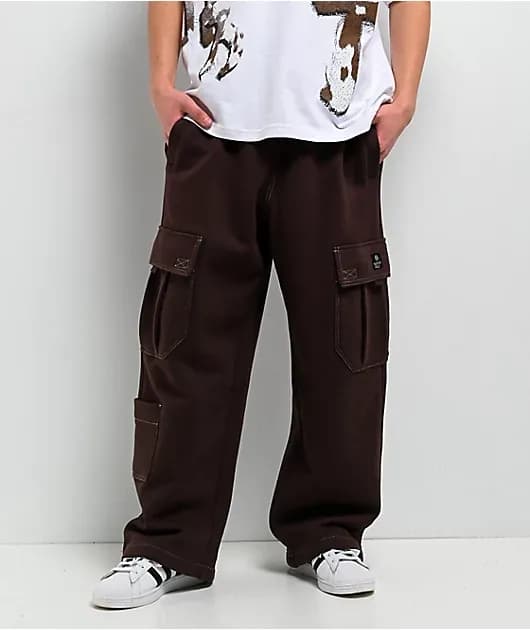 Stash Brown Baggy Cargo Sweatpants — image 1 of 1