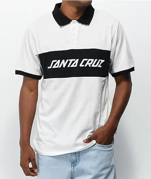 Strip Block Black Polo Shirt — image 1 of 1