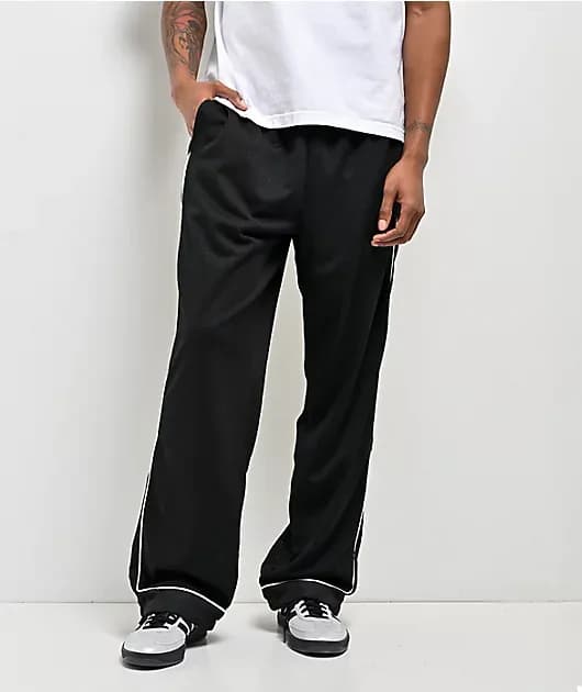 Super Mesh Black Track Pants — image 1 of 1