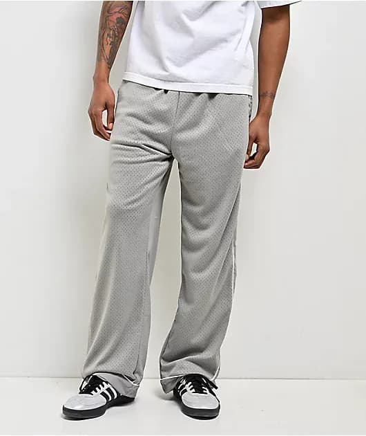 Super Mesh Grey Track Pants — image 1 of 1