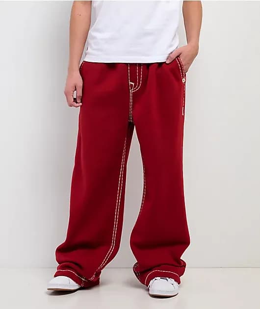 Super T Red Sweatpants — image 1 of 1
