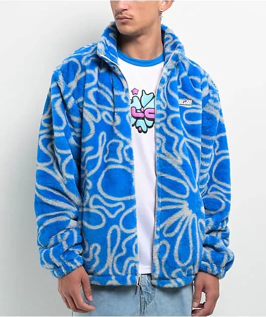 Swirl Blue Tech Fleece Jacket — image 1 of 1