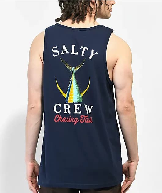 Tailed Navy Tank Top — image 1 of 1