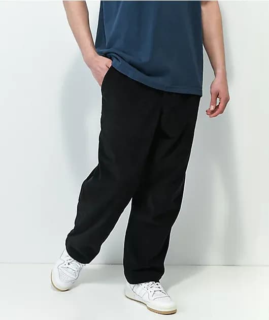 Team Track Slack Black Corduroy Pants — image 1 of 1